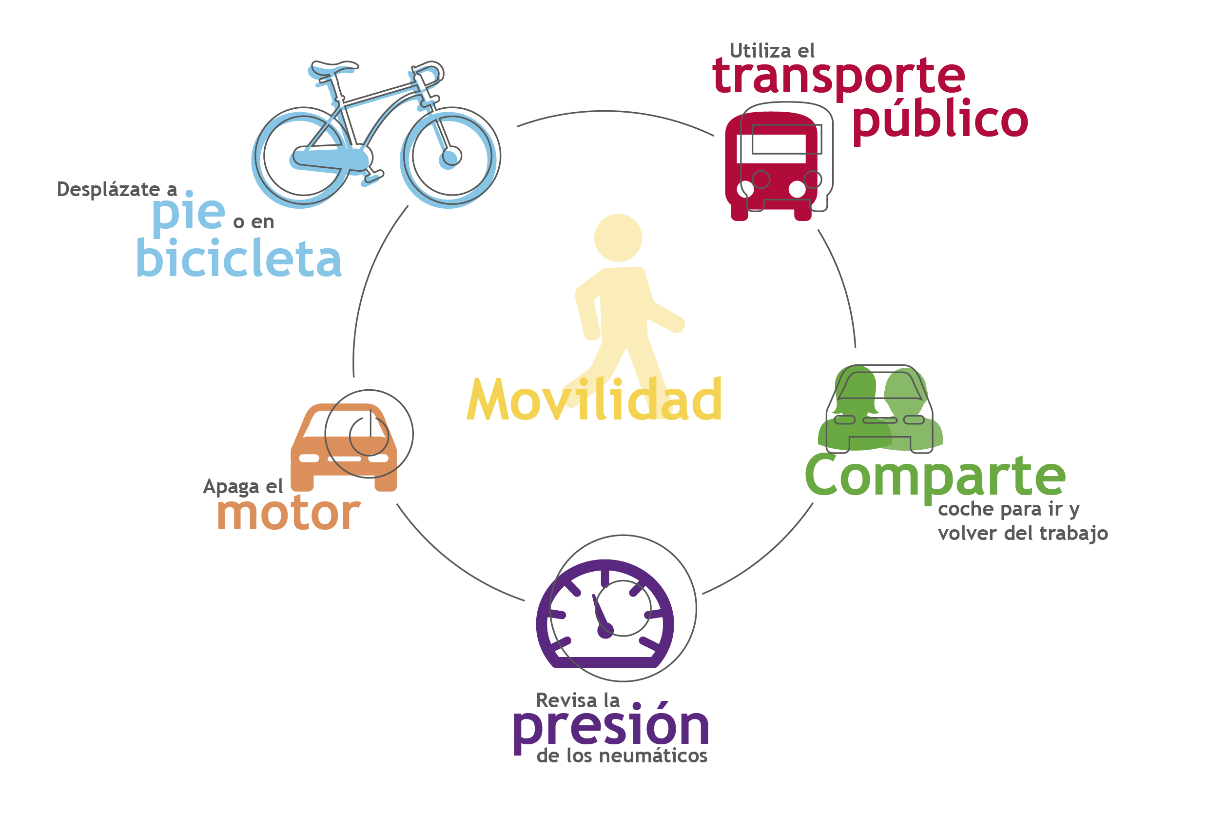 ciudad con transporte sostenible