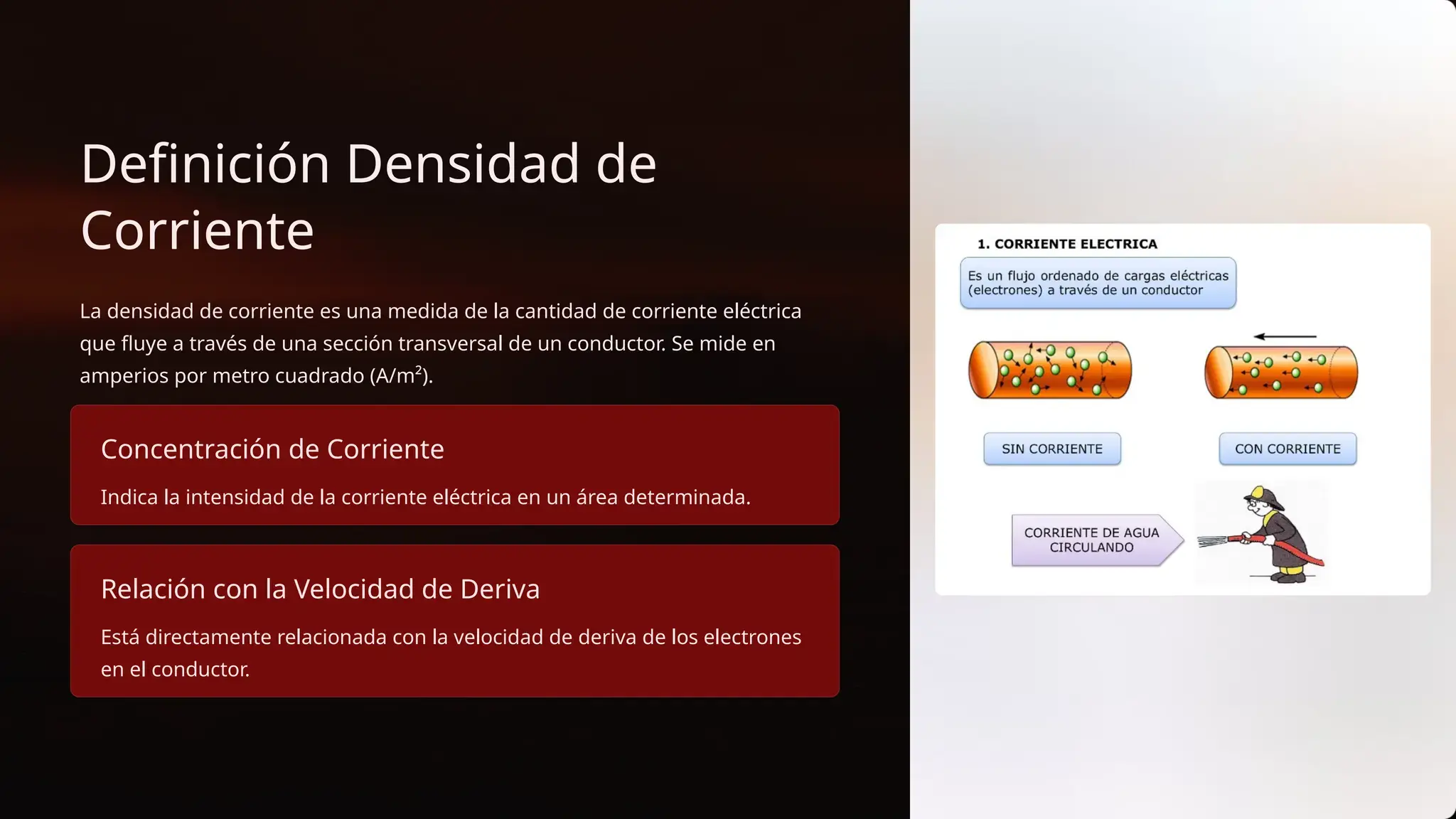 Expresión de la densidad de corriente expresion matematica densidad de corriente