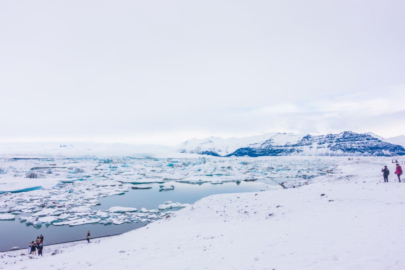 Costa de la Antártida Playa antártica