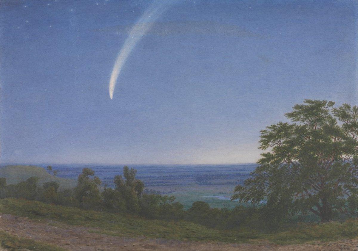 Cometa en el espacio